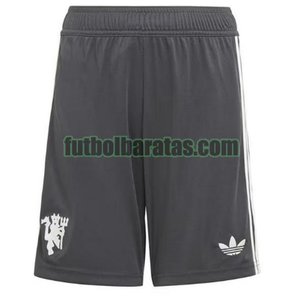pantalones cortos manchester united 2024 2025 negro tercera