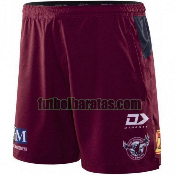 pantalones cortos manly warringah sea eagles 2020 púrpura gym