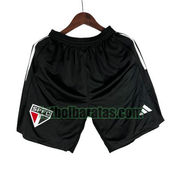 pantalones cortos sao paulo 2023 2024 negro training conjunto