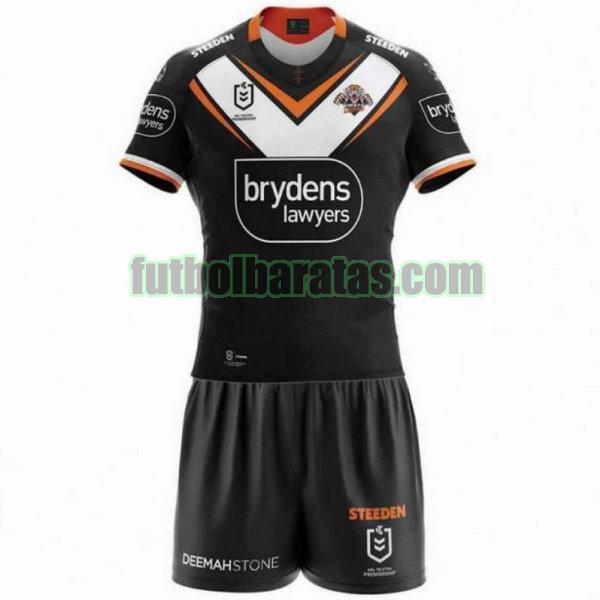 pantalones cortos wests tigers 2021 negro primera