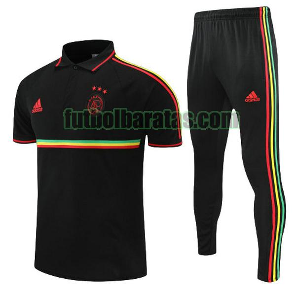 polo ajax 2022 negro conjunto