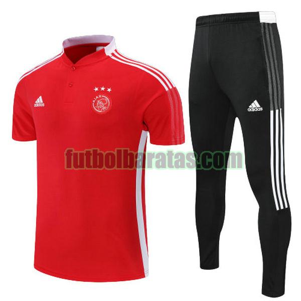 polo ajax 2022 rojo conjunto