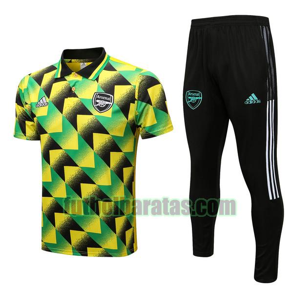 polo arsenal 2022 2023 amarillo verde conjunto