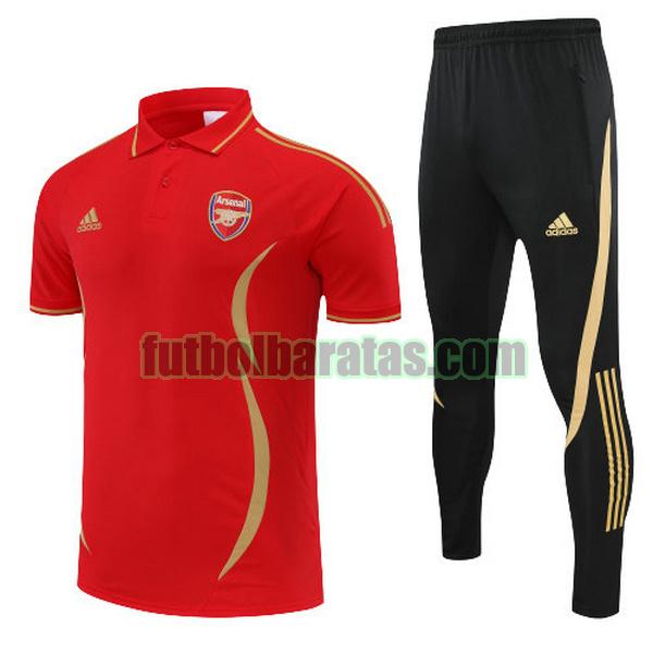 polo arsenal 2022 rojo conjunto