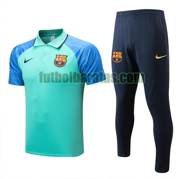 polo barcelona 2022 2023 verde azul conjunto