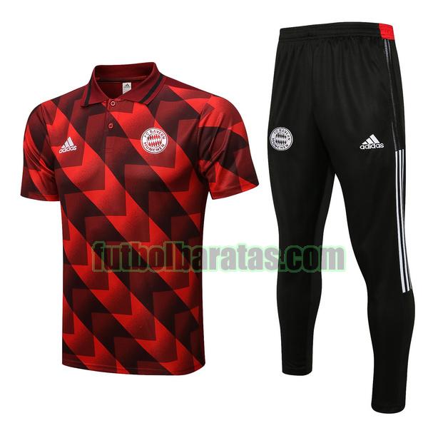 polo bayern munich 2022 2023 rojo conjunto