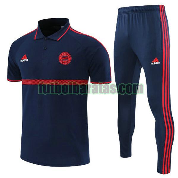 polo bayern munich 2022 azul conjunto