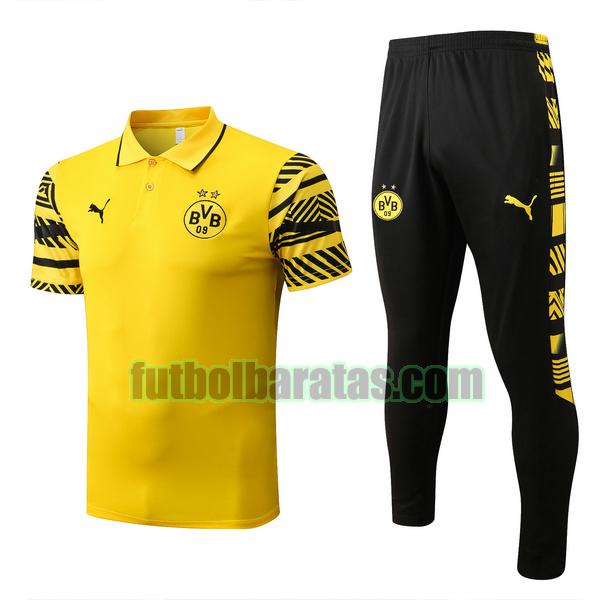 polo borussia dortmund 2022 2023 amarillo conjunto