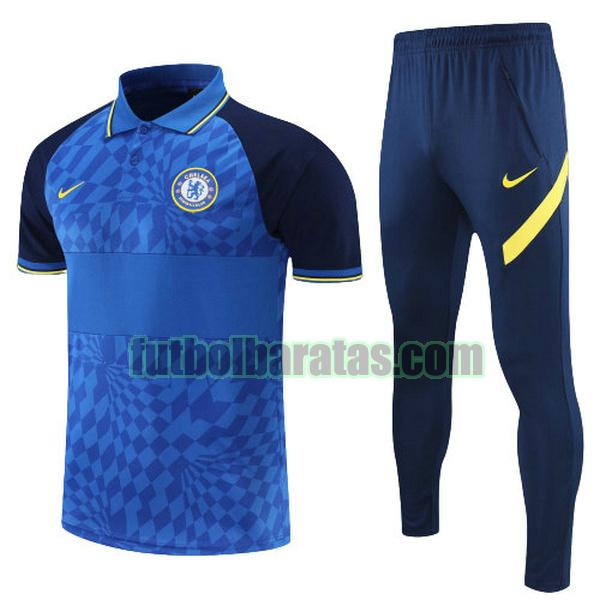 polo chelsea 2022 azul conjunto