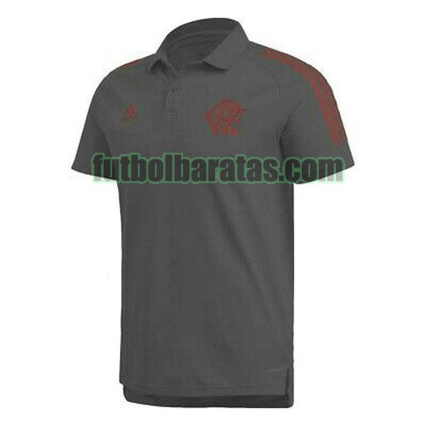 polo flamengo 2021 2022 gris primera