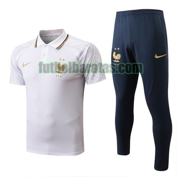 polo francia 2022 2023 blanco conjunto