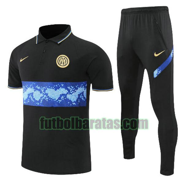 polo inter milán 2022 azul negro conjunto