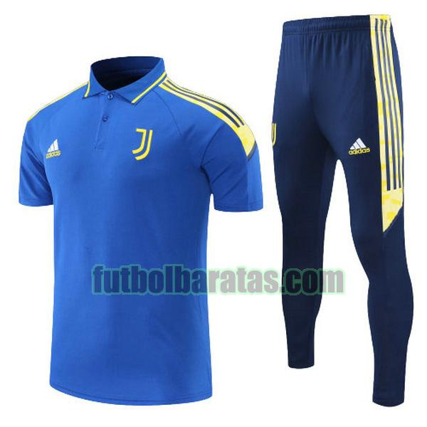 polo juventus 2022 azul conjunto