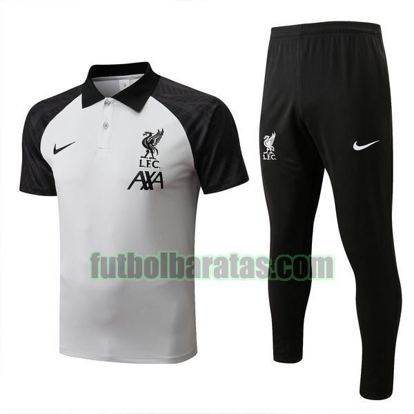 polo liverpool 2022 2023 blanco negro conjunto