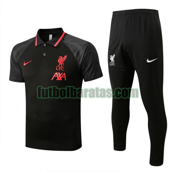 polo liverpool 2022 2023 negro conjunto