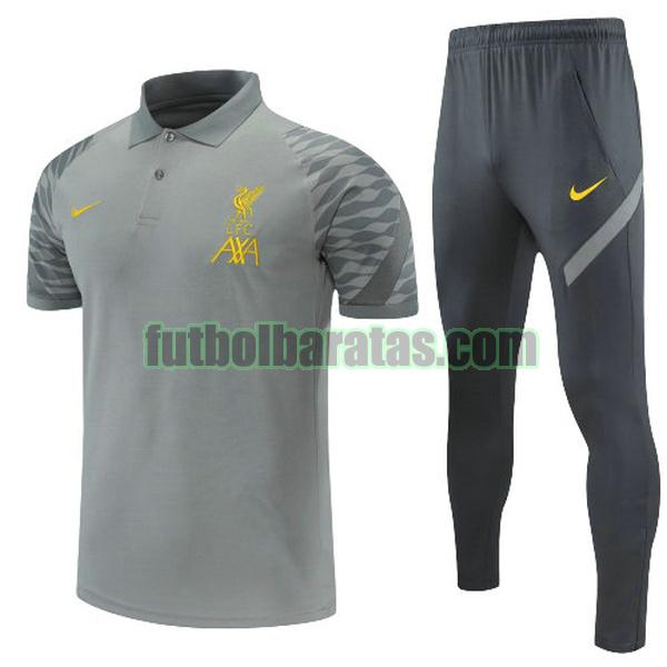 polo liverpool 2022 gris conjunto