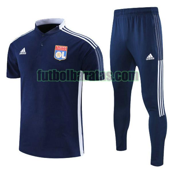 polo lyon 2022 azul conjunto