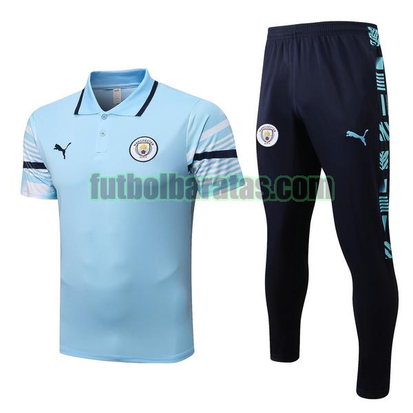 polo manchester city 2022 2023 azul conjunto