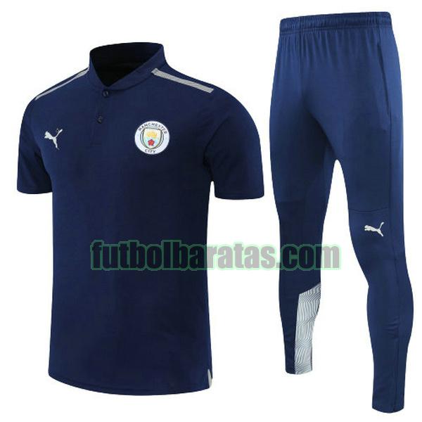 polo manchester city 2022 azul conjunto