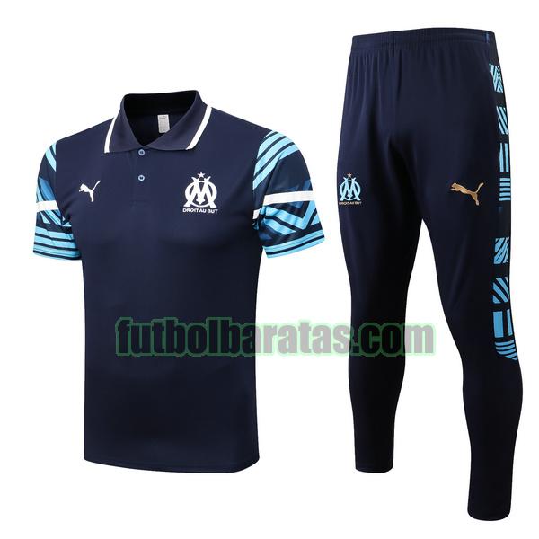 polo marsella 2022 2023 azul conjunto