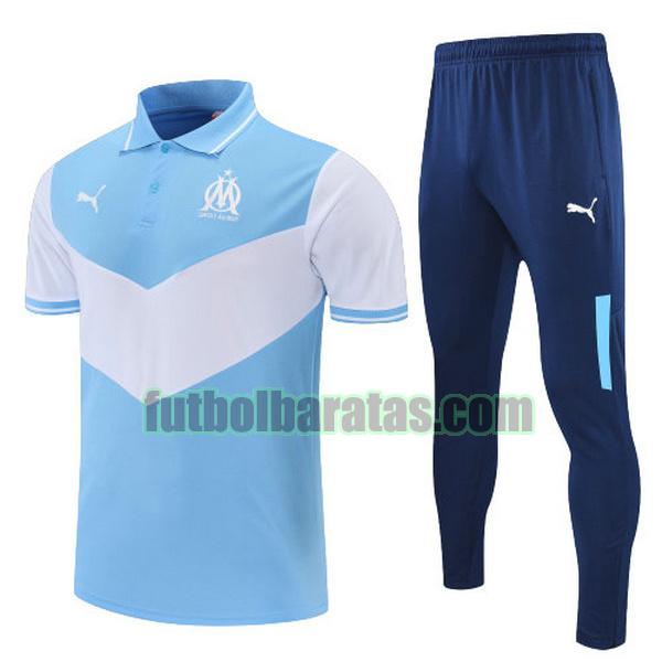 polo marsella 2022 azul blanco conjunto