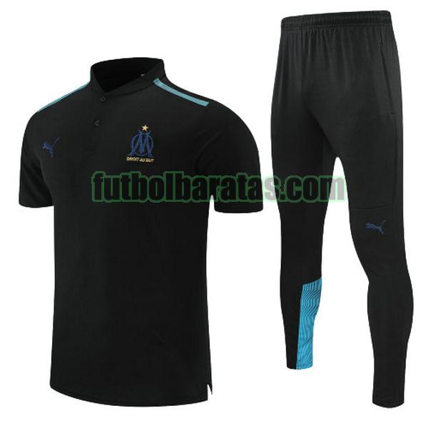 polo marsella 2022 negro azul conjunto