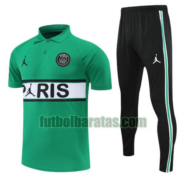 polo paris saint germain 2022 verde conjunto