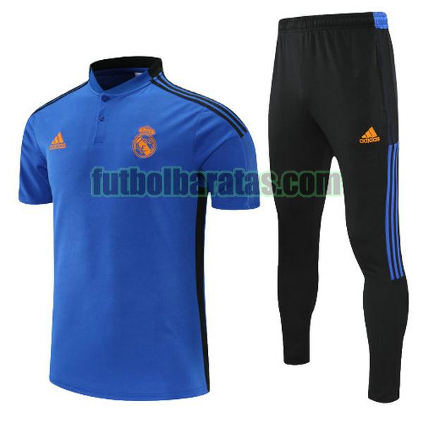 polo real madrid 2022 azul conjunto