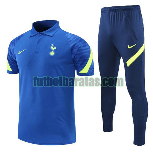 polo tottenham 2022 azul amarillo conjunto