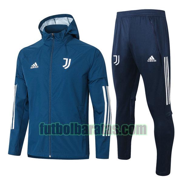 rompeviento juventus 2021 azul conjunto