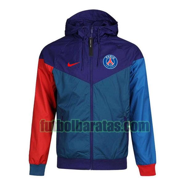 rompeviento paris saint germain 2021 22 azul verde