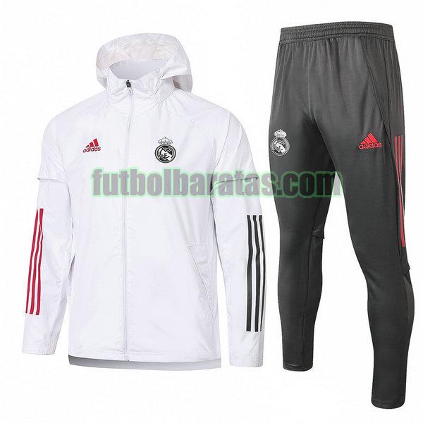 rompeviento real madrid 2021 rojo conjunto