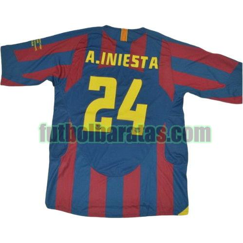 tailandia camiseta a.iniesta 24 barcelona 2005-2006 primera equipacion