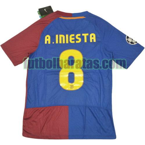tailandia camiseta a.iniesta 8 barcelona 2008-2009 primera equipacion