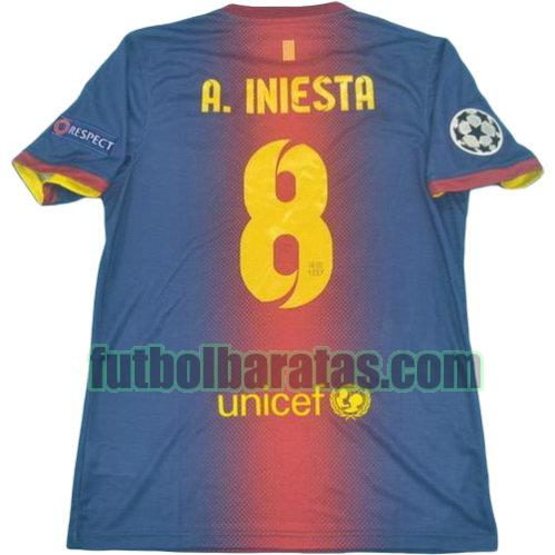 tailandia camiseta a.iniesta 8 barcelona lfp 2012-2013 primera equipacion