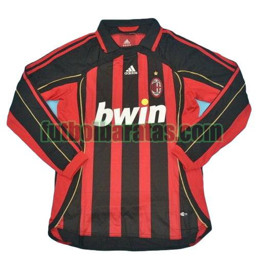 tailandia camiseta ac milan 2006-2007 primera equipacion ml