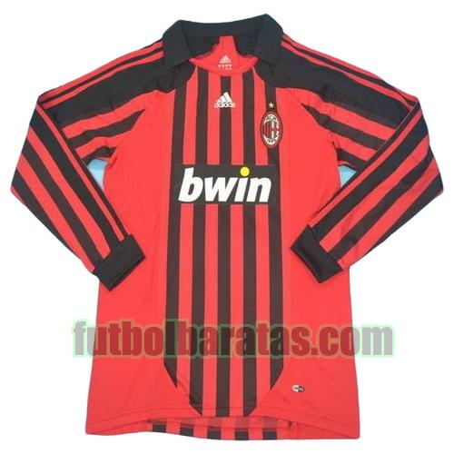 tailandia camiseta ac milan 2007-2008 primera equipacion ml