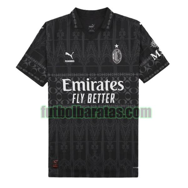 tailandia camiseta ac milan 2023 2024 negro fourth