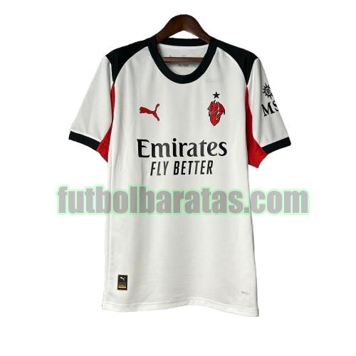 tailandia camiseta ac milan 2025 2026 blanco segunda