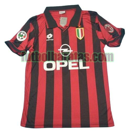 tailandia camiseta ac milan lega 1996 primera equipacion