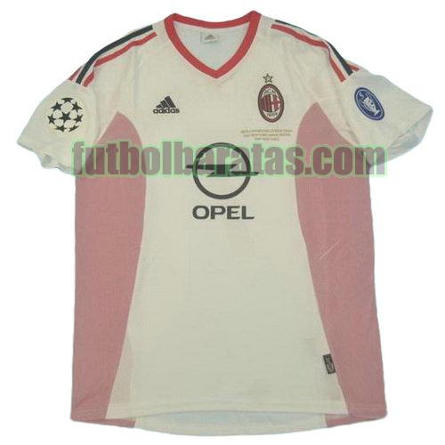 tailandia camiseta ac milan ucl 2002-2003 segunda equipacion