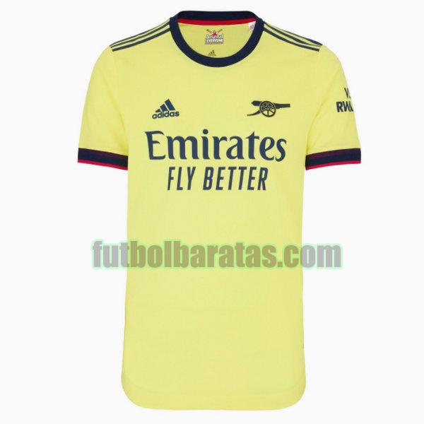 tailandia camiseta arsenal 2021 2022 amarillo segunda