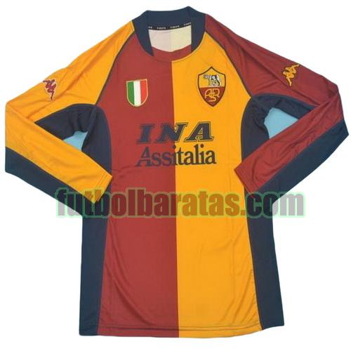 tailandia camiseta as roma 2001-2002 primera equipacion ml