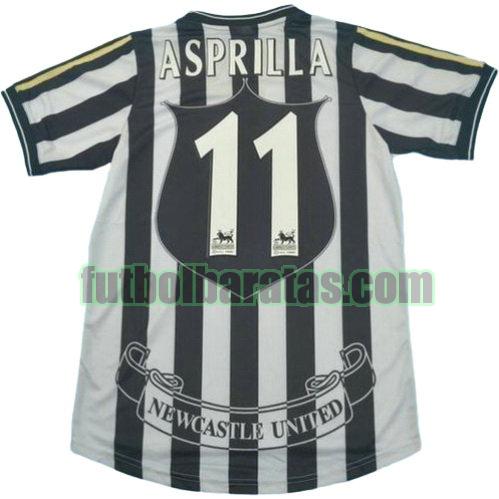 tailandia camiseta asprilla 11 newcastle united 1997-1999 primera equipacion