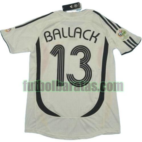 tailandia camiseta ballack 13 alemania copa mundial 2006 primera equipacion