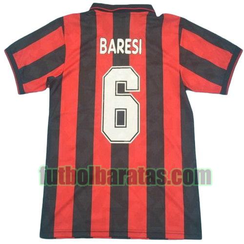 tailandia camiseta baresi 6 ac milan 1993-1994 primera equipacion