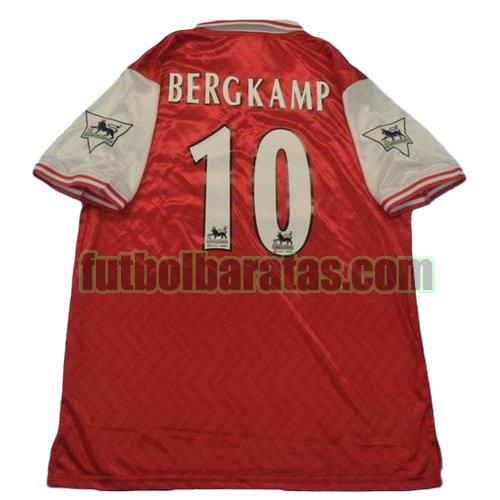 tailandia camiseta bergkamp 10 arsenal 1997 primera equipacion