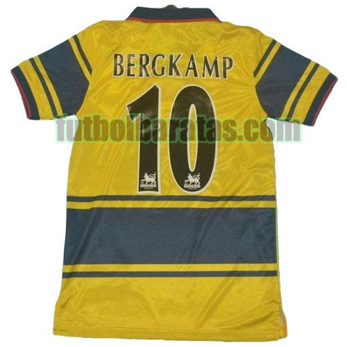 tailandia camiseta bergkamp 10 arsenal 1997 segunda equipacion