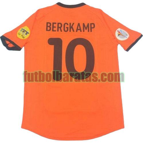 tailandia camiseta bergkamp 10 países bajos 2000 primera equipacion