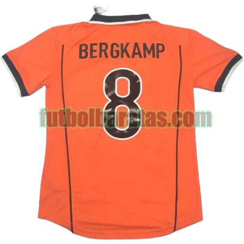 tailandia camiseta bergkamp 8 países bajos 1998 primera equipacion